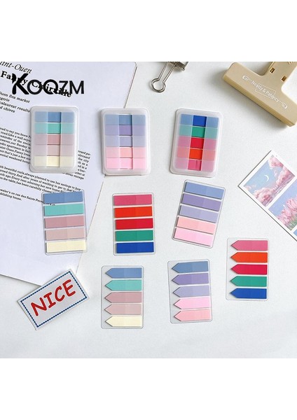 A4 300/160 Sayfa Ince Endeks Çıkartmalar Pet Renkli Şeffaf Yapışkan Notlar Pastel Etiket Not Yapışkan Notlar Etiket Kitabı Nokta Işaretleyici (Yurt Dışından)