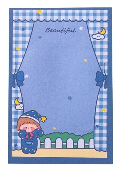 Stil 7 80 Yaprak Notlar Kağıtları Buzdolabı Dizüstü Kitap Için Kare Yapışkan Notlar Karikatür Notlar Pad Mini Yapılacaklar Listesi Pedi Çocuk Öğrenci Için (Yurt Dışından)