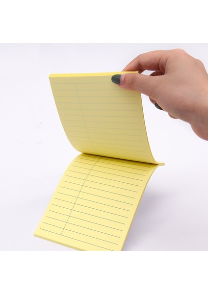 21527 Rastgele 2 Adet 2 Boyutlu Yapışkan Defter 76X76MM 102X152MM Siyah Çizgili Kağıt 40/100 Sayfa Toplantı Iş Okul Ödev Kayıt Notu Planları 21526 (Yurt Dışından)