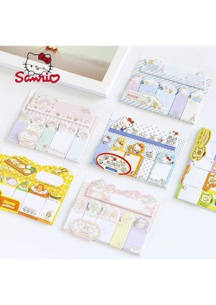 Açık Sarı Sanrio Yaratıcı Sevimli Karikatür Dizini Yapışkan Notlar Ofis Mesajı Bırakma Notu Times Etiket Kuromi Not Kağıdı 90 Kendinden Yapışkanlı Notlar (Yurt Dışından)