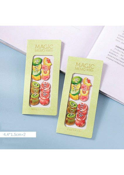 Meyve Kawaii Notları, Yüksek Değerli, Yırtılabilir, Su Geçirmez, Yaratıcı Indeks Işareti Çıkartmaları, Yapışkan Notlar, Tam Yapışkanlı Sevimli Notlar (Yurt Dışından)