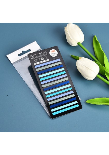 D Journamm 300 Sayfa Pet Süper Ince Endeksi Bloknot Dıy Floresan Işaretleme Etiket Ofis Okul Malzemeleri Saydam Not Yapışkan (Yurt Dışından)