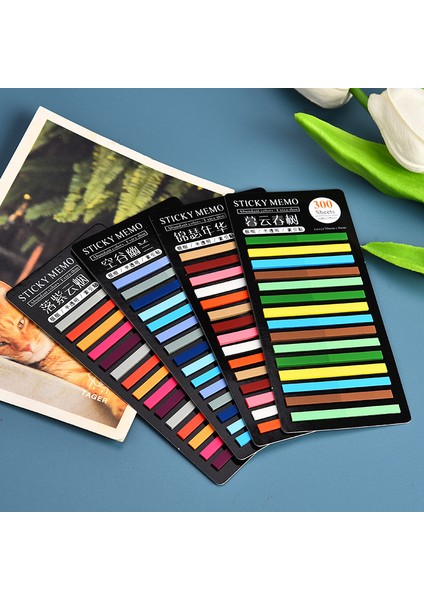 D Journamm 300 Sayfa Pet Süper Ince Endeksi Bloknot Dıy Floresan Işaretleme Etiket Ofis Okul Malzemeleri Saydam Not Yapışkan (Yurt Dışından) fiyatları