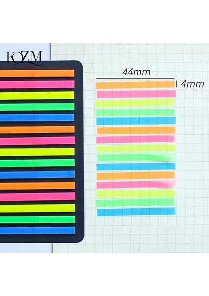 Renkli Çıkartmalar Şeffaf Floresan Dizin Sekmeleri Not Defteri Yapışkan Notlar Yer Işareti Işaretleyici Kırtasiye (Yurt Dışından) fiyatları