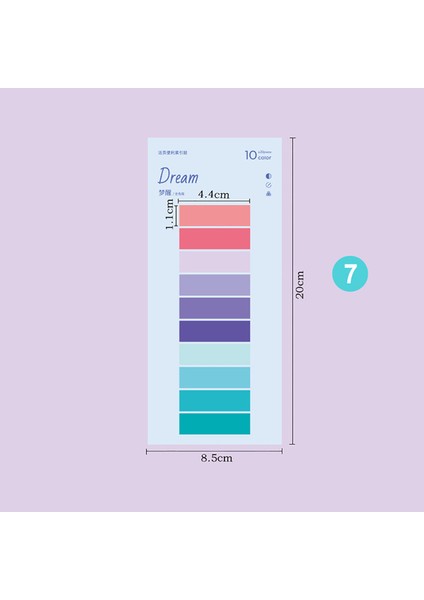 Style7 200 Sayfa Renkli Yapışkan Notlar Dizin Çıkartmalar Planlama Hatırlatma Not Defteri Yer Imleri Not Defterleri Okul Ofis Kırtasiye (Yurt Dışından)