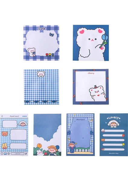 Stil 3 80 Yaprak Notlar Kağıtları Buzdolabı Dizüstü Kitap Için Kare Yapışkan Notlar Karikatür Notlar Pad Mini Yapılacaklar Listesi Pedi Çocuk Öğrenci Için (Yurt Dışından) fiyatları