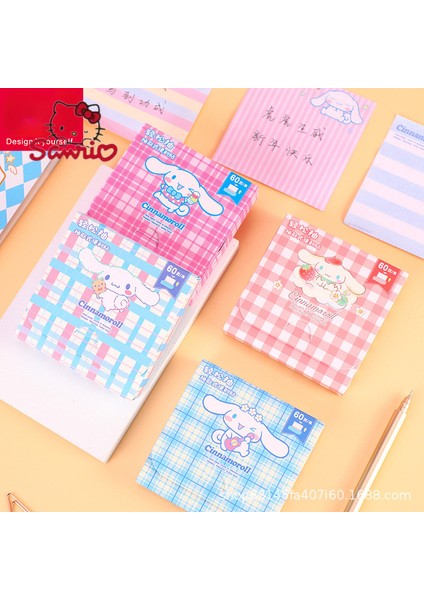 MXBQ08-CN-A Sanrio Cinnamoroll Kendinden Yapışkanlı Noteso Not Karikatür Not Kağıdı Sevimli Öğrenci Çıkarılabilir Not Defteri Yapışkan Notlar Not Yapıştırılabilir (Yurt Dışından)
