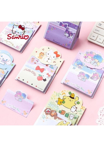 Siyah Sanrio Japon Tarzı Yapışkan Notlar Durabilir Kız Kalp Öğrenci Yığılmış Not Notları Sol Dizüstü 60 Adet Kwaii Kendinden Yapışkanlı Notlar (Yurt Dışından)