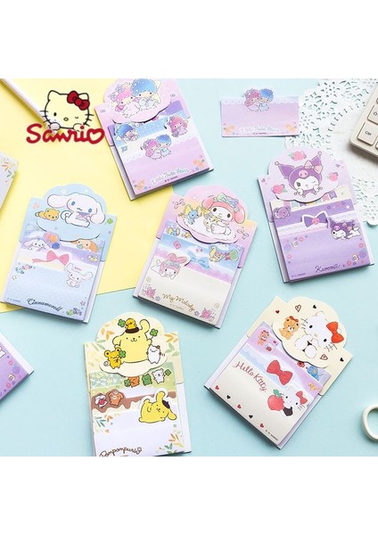 Siyah Sanrio Japon Tarzı Yapışkan Notlar Durabilir Kız Kalp Öğrenci Yığılmış Not Notları Sol Dizüstü 60 Adet Kwaii Kendinden Yapışkanlı Notlar (Yurt Dışından)
