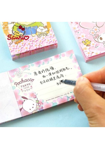 Serin Penguenler (70) Sanrio Japon Kiraz Çiçeği Sezon Mini Not Defteri Sevimli Karikatür Taşınabilir Cüzdan Notu Dıy El Hesabı Kolaj Dekorasyon (Yurt Dışından)