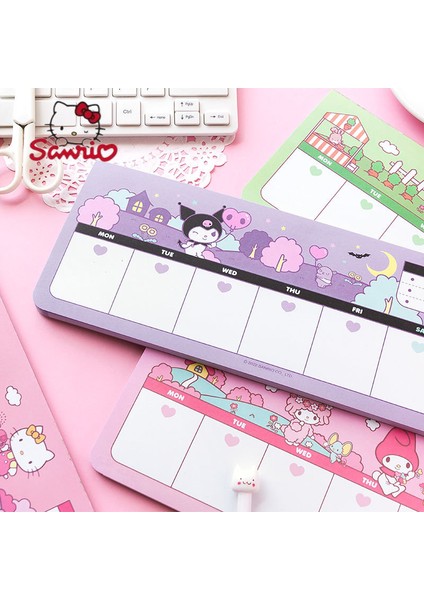 Melodi (50) Sanrio Kore Karikatür Sevimli Şerit Not Defteri 50 Parça Masaüstü Haftalık Plan Notları Mesaj Sevimli Öğrenci Yapışkan Olmayan Kağıt (Yurt Dışından) fırsatları