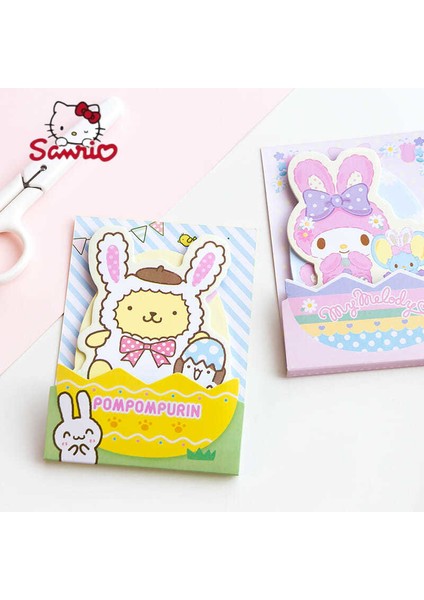 Kitty Sos Sanrio Japon Karikatür Tavşan Kulakları Paskalya Yumurtası Kombinasyonu Yapışkan Notlar Dıy El Hesabı Notları Sol N Kez Gönderi Yapışkan Not (Yurt Dışından) indirimleri
