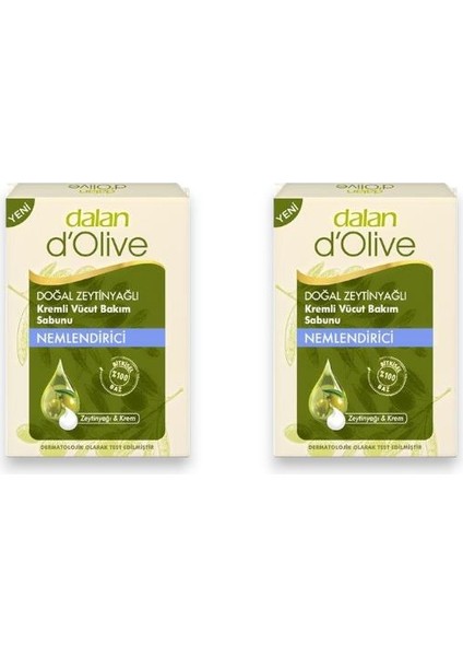 2 Adet Nemlendirici Zeytinyağlı Sabun 2 x 100 gr
