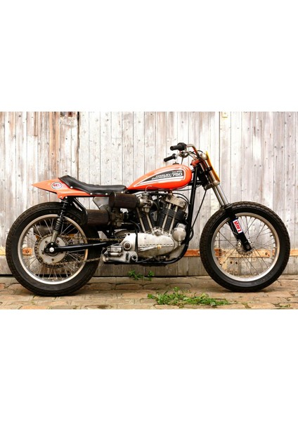 Harley Davidson XR750 Turuncu/siyah 1:18 Model Motosiklet modelleri