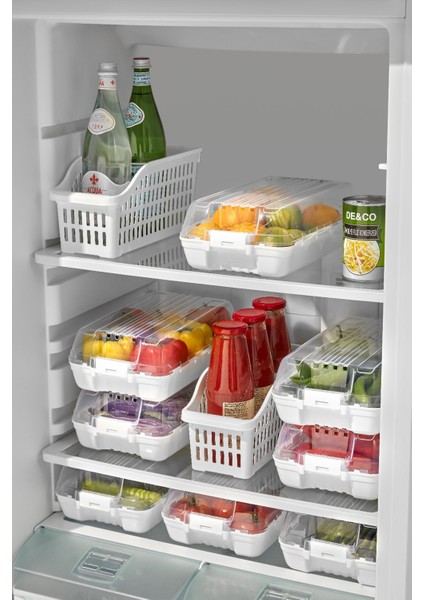 4lü Kilitli Kapaklı Hava Kanallı Meyve Sebze Saklama Kabı fiyatları