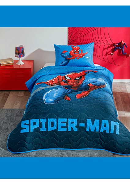 Zorlu Lisanslı Yatak Örtüsü Seti Spiderman Focus Tek Kişilik