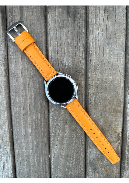 22MM Huawei Gt Gt2 Gt3 Pro Uyumlu Italyan Derisi Akıllı Saat Kordonu