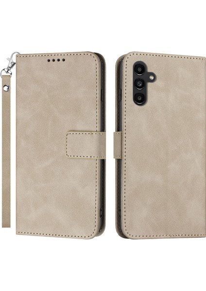 Samsung Galaxy A54 5g Anti-Çizelge Pu Deri Deri Cüzdan Folio Kapak Standı Dokulu Telefon Kılıfı (Yurt Dışından)