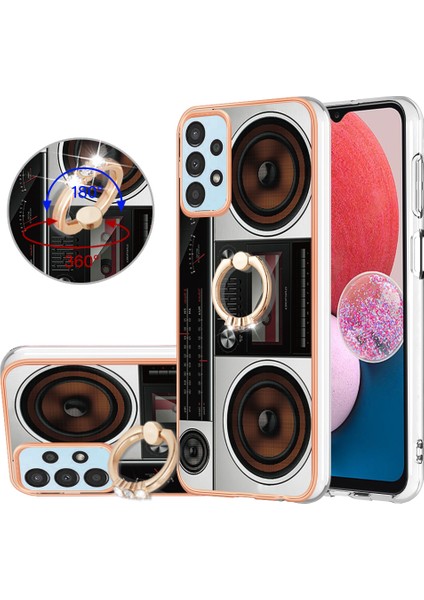 Samsung Galaxy A33 5g Tpu Telefon Kapağı Kickstand ile Elektraplatma Kılıfı (Yurt Dışından)