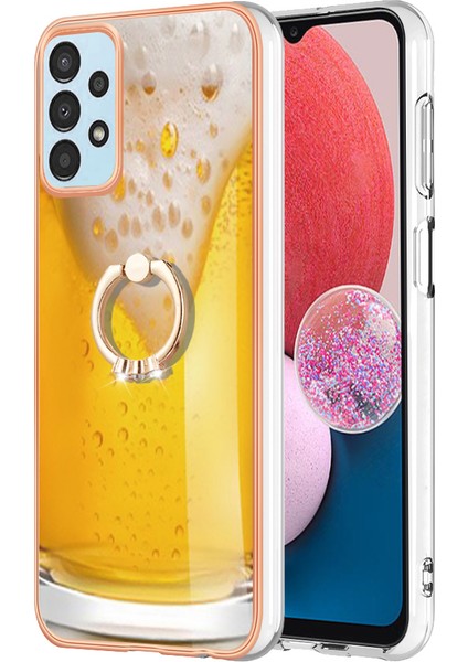 Samsung Galaxy A32 5g / M32 5g Tpu Telefon Kılıfı Elektrokap Kickstand Cover (Yurt Dışından)