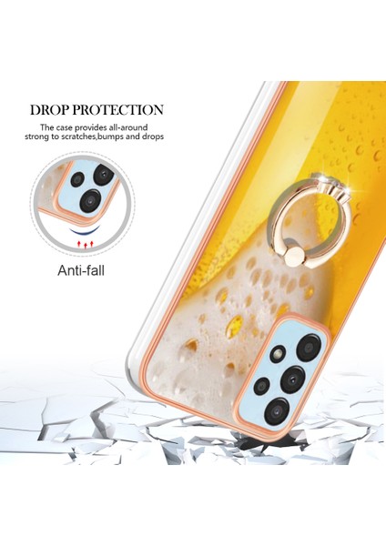 Samsung Galaxy A32 5g / M32 5g Tpu Telefon Kılıfı Elektrokap Kickstand Cover (Yurt Dışından)