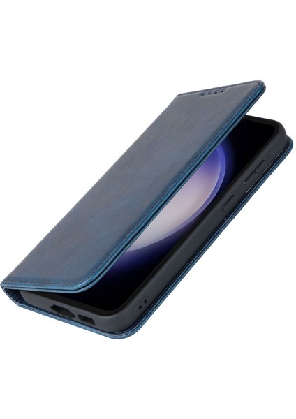 Samsung Galaxy S23 Fe Buzağı Dokusu Anti-Düşme Kılıfı Deri Cüzdan Standlı Telefon Kapağı (Yurt Dışından) indirimleri