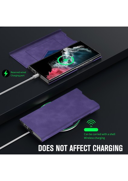 Samsung Galaxy S22 Ultra 5g Kart Tutucu Stand Nappa Doku Pu Deri + Pc Telefon Kapağı (Yurt Dışından) fiyatları