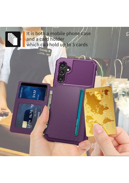 Samsung Galaxy A24 4g / A25 5g Pu Deri Kaplamalı Tpu Anti-Çizelge Kılıf Kartı Tutucu Kickstand Telefon Kapağı (Yurt Dışından) indirimleri