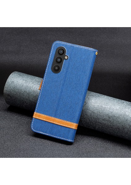 Samsung Galaxy A25 5g Telefon Deri Kılıf Kot Cüzdan Bir Ekan Telefon Kapağı Cüzdan Standı (Yurt Dışından)