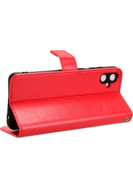 Samsung Galaxy A05 4g Case Çılgın At Dokusu Deri Cüzdan Stand Telefon Kapağı (Yurt Dışından)