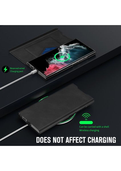 Samsung Galaxy S22 Ultra 5g Kart Tutucu Stand Nappa Doku Pu Deri + Pc Telefon Kapağı (Yurt Dışından) fiyatları
