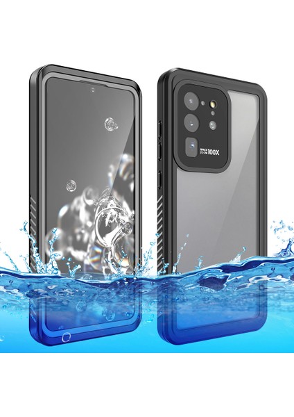 IP68 Samsung Galaxy S20 Ultra Şeffaf Her Şey Dahil Telefon Koruyucu Kabuk Su Geçirmez Kılıf (Yurt Dışından)