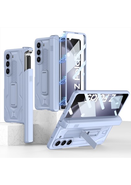 Samsung Galaxy Z Fold5 5g Kapak Kalem Kutusu Tasarım Pc Telefon Kılıfı Yerleşik Ön Ekran Film Kabuğu (Yurt Dışından)
