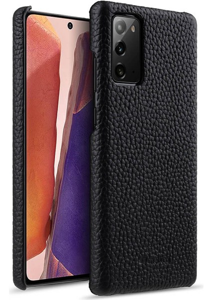 Samsung Galaxy NOTE20 Geri Telefon Kılıfı, Inek Deri Kaplamalı Pc Anti Drop Kapağı (Yurt Dışından)