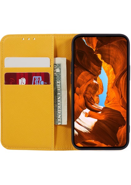 Samsung Galaxy A15 4g Case Anti-Çizelge Stand Telefon Kapağı Pu Deri Cüzdan (Yurt Dışından)
