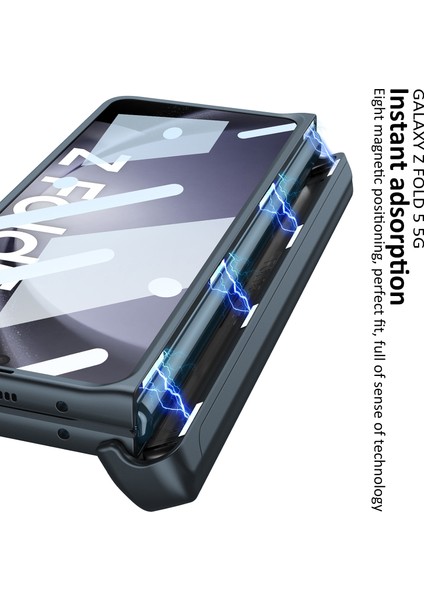 Samsung Galaxy Z Fold5 5g Kapak Kalem Kutusu Tasarım Pc Telefon Kılıfı Yerleşik Ön Ekran Film Kabuğu (Yurt Dışından) indirimleri