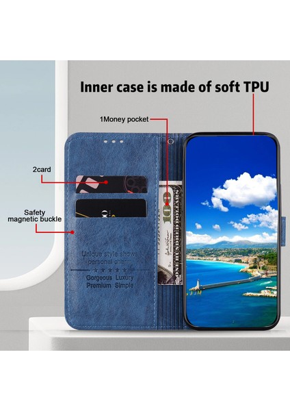 Samsung Galaxy A25 5g Düz Renkli Pu Deri Cüzdan Kılıfı Tamamen Sarılmış Cep Telefonu Standı Kapağı (Yurt Dışından) fiyatları