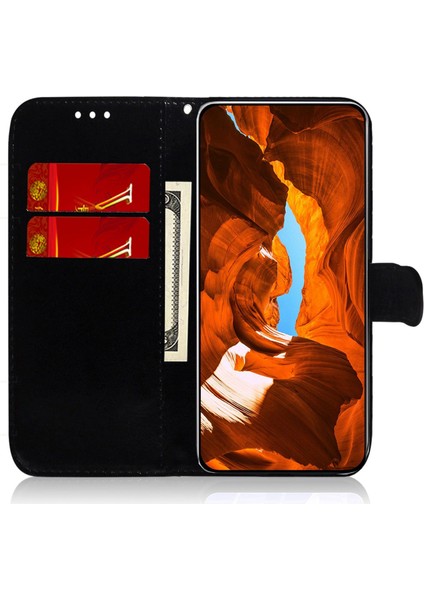 Samsung Galaxy M34 5g / F34 5g Göz Kamaştırıcı Çiçek Deseni Pu Deri Cüzdan Stand Kapak Telefon Kılıfı (Yurt Dışından)