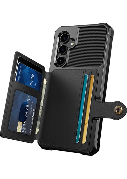 Samsung Galaxy S23 Fe Kart Tutucu Kickstand Telefon Kılıfı Pu Deri Kaplamalı Tpu Arka Kapak (Yurt Dışından) modelleri