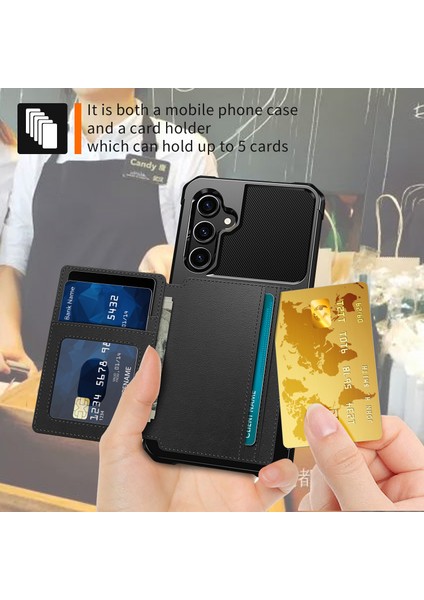 Samsung Galaxy S23 Fe Kart Tutucu Kickstand Telefon Kılıfı Pu Deri Kaplamalı Tpu Arka Kapak (Yurt Dışından) indirimleri