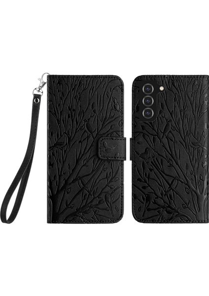 Samsung Galaxy S22+ 5g Kasa Cüzdanı Stand Baskılı Pu Deri Telefon Kapağı (Yurt Dışından)