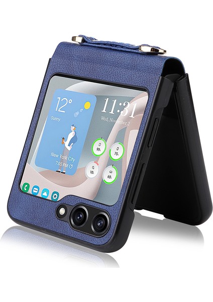 Samsung Galaxy Z Flip5 5g Pu + Pc Telefon Kılıfı Cep Telefonu Koruyucu Kapak Kayış (Yurt Dışından) indirimleri