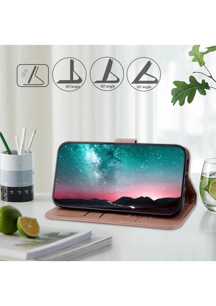 Samsung Galaxy A14 Düz Renkli Pu Deri Stand Cüzdan Cep Telefonu Flip Kapak (Yurt Dışından) fiyatları