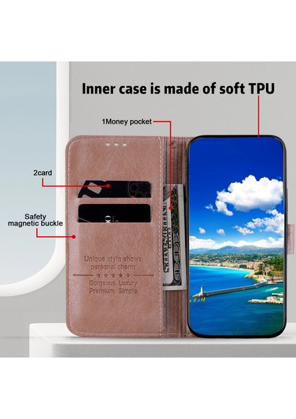 Samsung Galaxy A14 Düz Renkli Pu Deri Stand Cüzdan Cep Telefonu Flip Kapak (Yurt Dışından) indirimleri