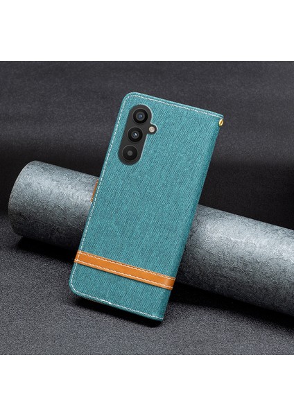 Samsung Galaxy A25 5g Telefon Deri Kılıf Kot Cüzdan Bir Ekan Telefon Kapağı Cüzdan Standı (Yurt Dışından)