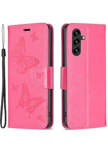 Samsung Galaxy A15 4g Case Butterfly Baskılı Pu Deri Cüzdan Kapağı (Yurt Dışından)