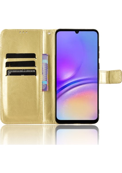 Samsung Galaxy A05 4g Case Çılgın At Dokusu Deri Cüzdan Stand Telefon Kapağı (Yurt Dışından) modelleri