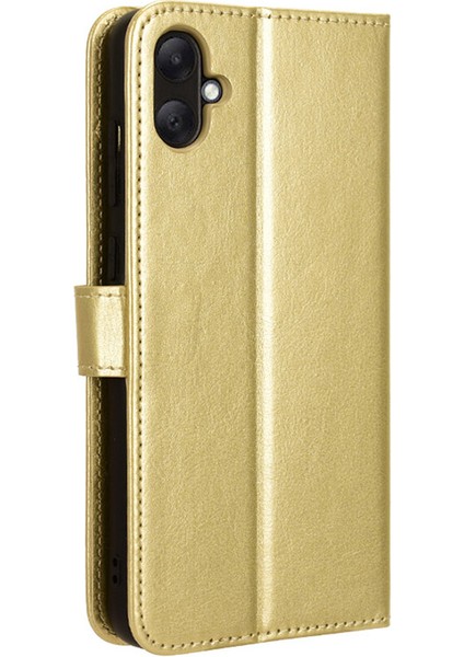 Samsung Galaxy A05 4g Case Çılgın At Dokusu Deri Cüzdan Stand Telefon Kapağı (Yurt Dışından) indirimleri