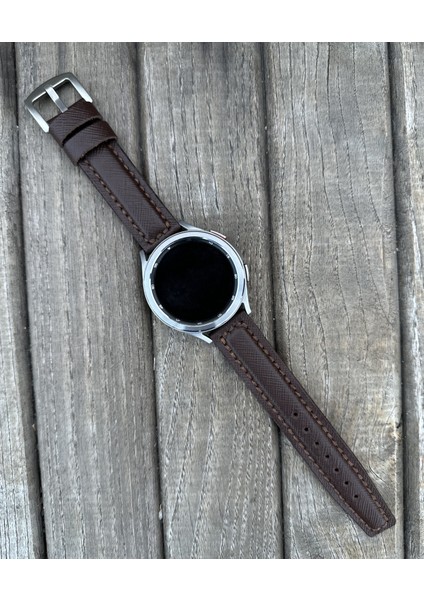 22MM Samsung Galaxy Watch 3 4 5 6 Pro Classic Italyan Derisi Akıllı Saat Kordonu