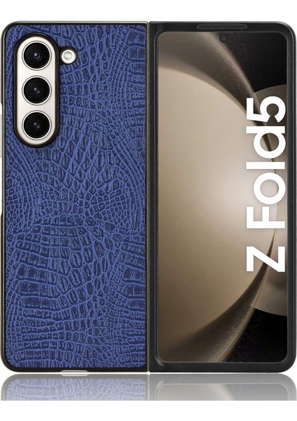 Samsung Galaxy Z Fold5 5g Cep Telefonu Kapağı Timsah Doku Pu Derisi+Pc Telefon Kılıfı (Yurt Dışından) fırsatları